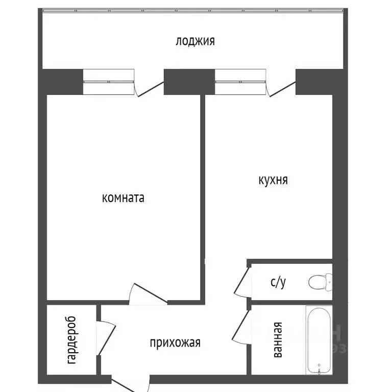 1-к кв. Красноярский край, Красноярск 9 Мая ул., 61 (37.0 м) - Фото 1