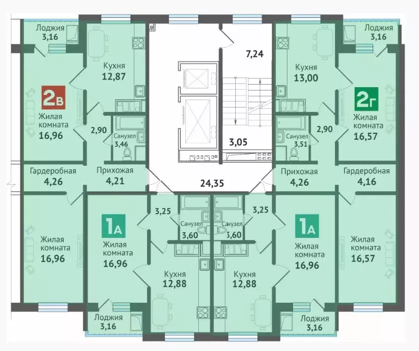2-к кв. Марий Эл, Медведево городское поселение, Медведево пгт ул. ... - Фото 2
