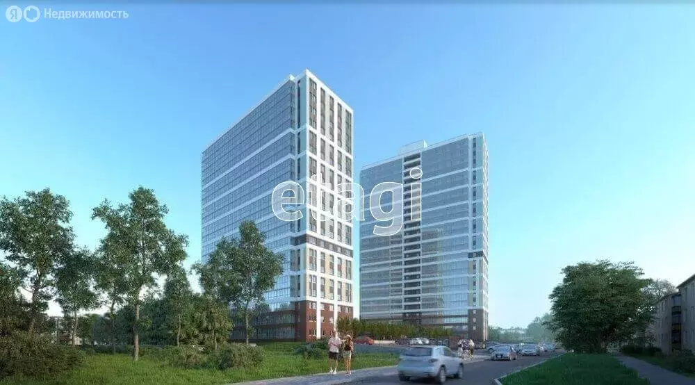 Квартира-студия: Пермь, улица Сергея Есенина, 9Ак1 (23.3 м) - Фото 1