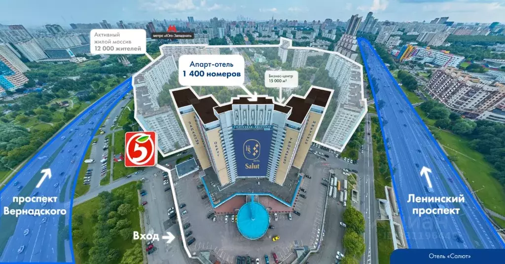 Торговая площадь в Москва Ленинский просп., 158С3 (639 м) - Фото 2