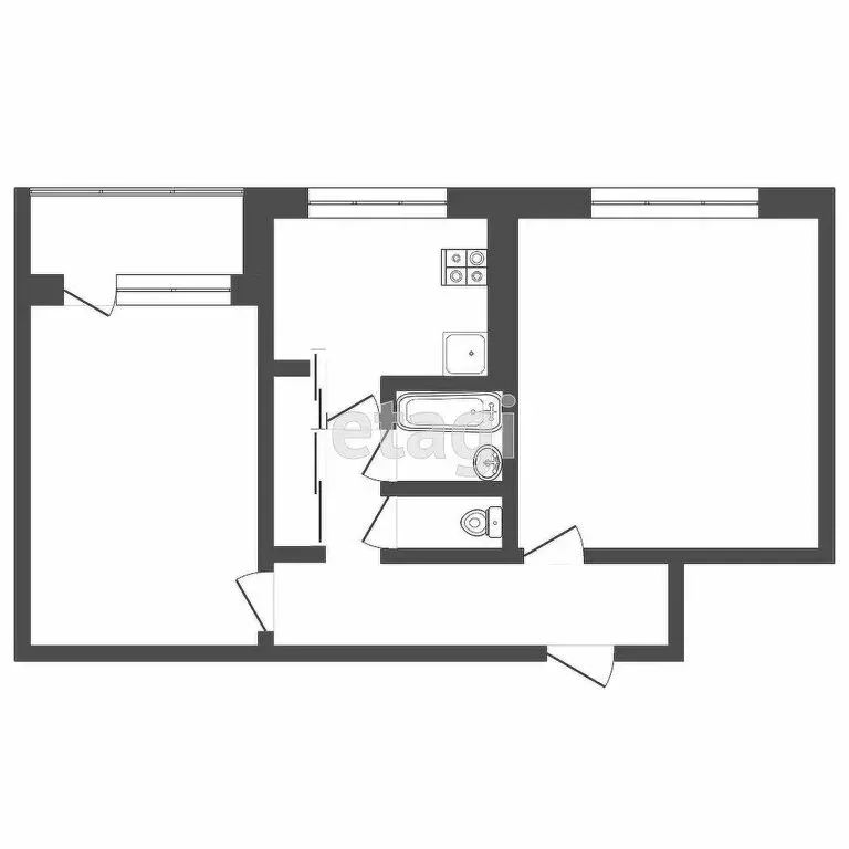 2-комнатная квартира: Саранск, улица Сущинского, 7А (49.3 м) - Фото 1