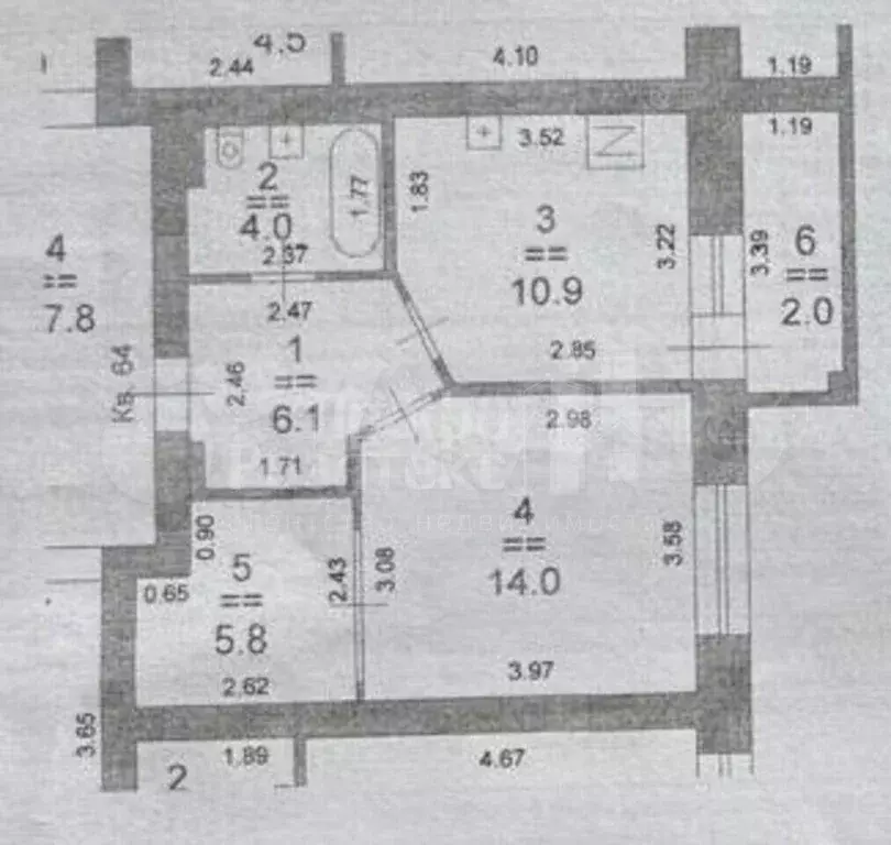 1-к. квартира, 40,8 м, 7/10 эт. - Фото 0