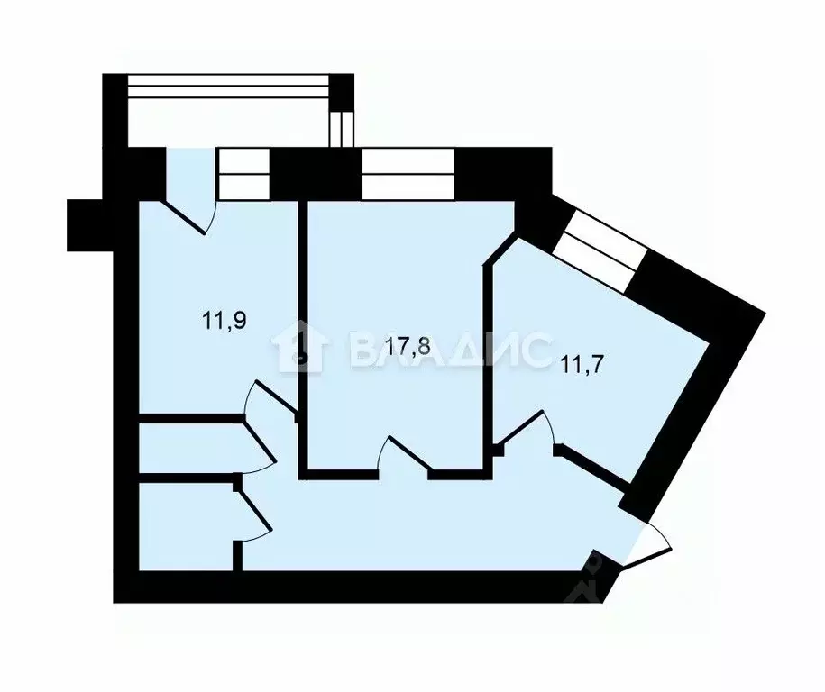 2-к кв. Владимирская область, Владимир ул. Нижняя Дуброва, 21 (60.6 м) - Фото 1