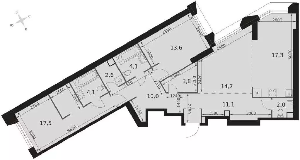 Продается 3-комнатная квартира - Фото 1