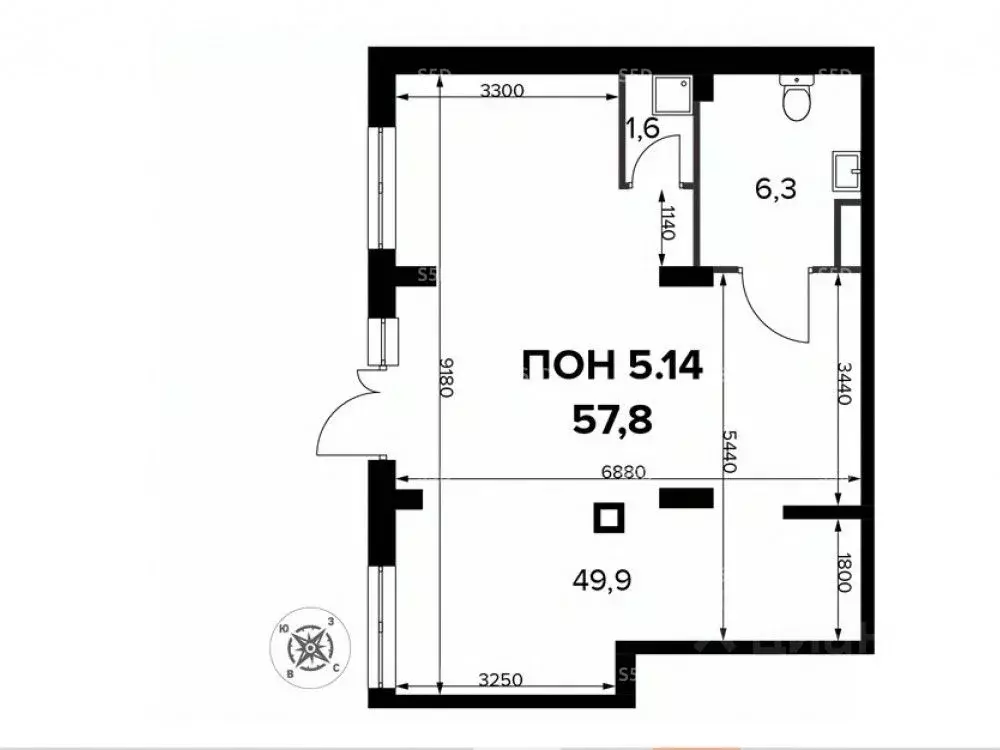 Торговая площадь в Москва Ленинградское ш., 228к1 (58 м) - Фото 2