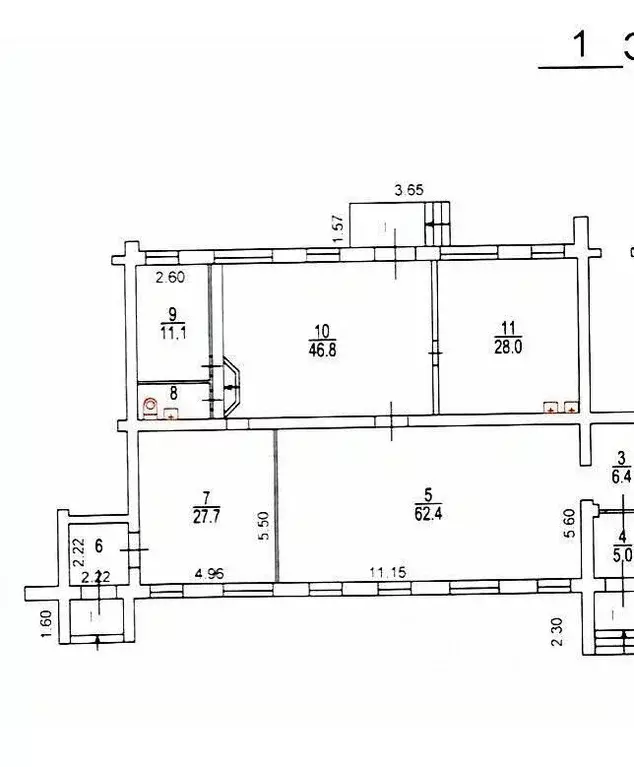 Помещение свободного назначения в Москва 3-я Институтская ул., 6 (180 ... - Фото 2