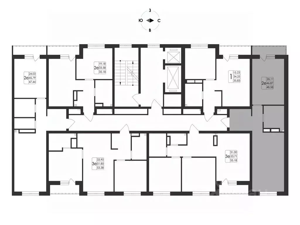 2-к кв. Воронежская область, Воронеж Первое Мая мкр, Май жилой ... - Фото 2
