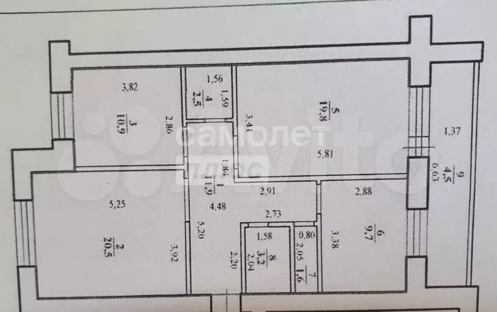 3-к. квартира, 80,1 м, 7/9 эт. - Фото 0