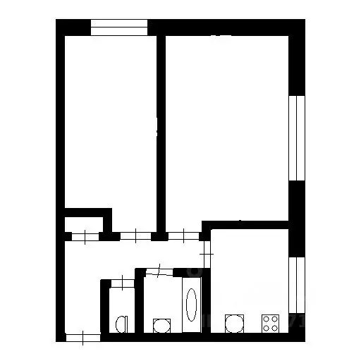 2-к кв. Самарская область, Нефтегорск Советская ул., 7 (40.0 м) - Фото 2