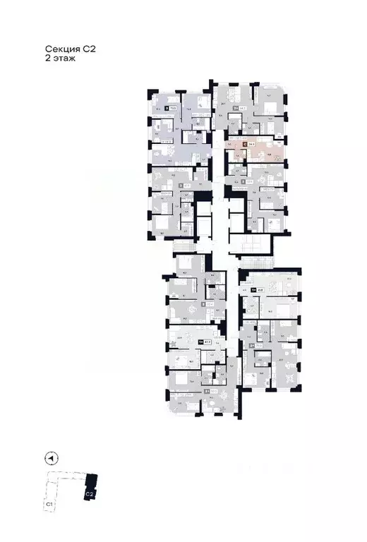 Студия Москва Лодочная ул., 27К2 (28.3 м) - Фото 1
