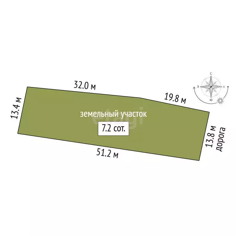 Участок в Заводоуковск, Октябрьская улица (7.24 м) - Фото 1