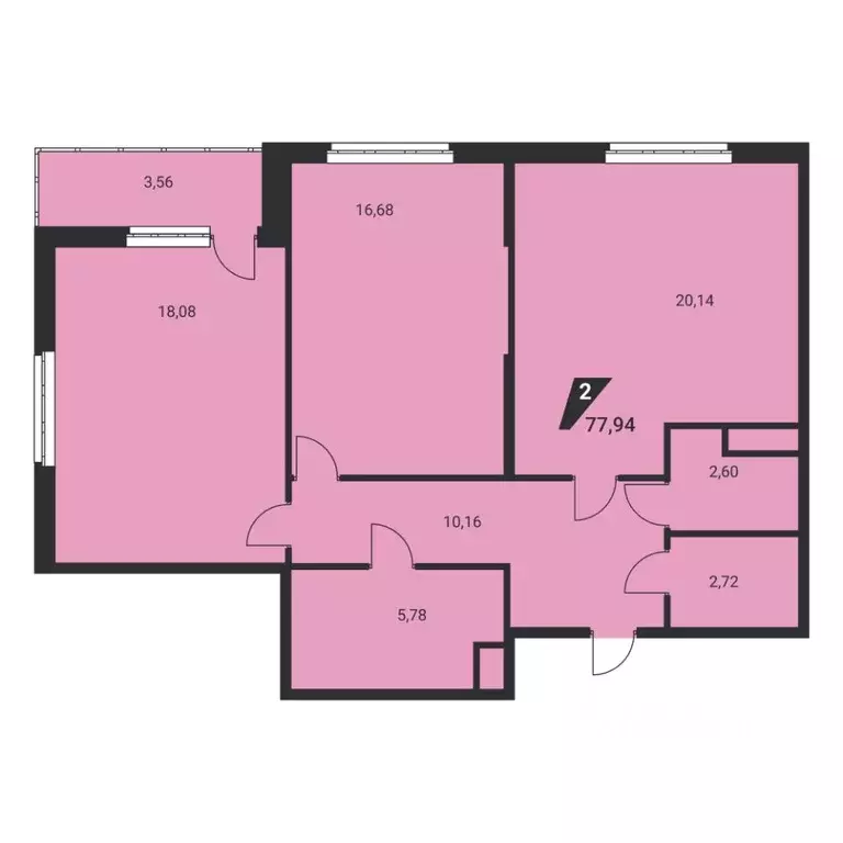 3-к кв. Свердловская область, Екатеринбург Юго-Западный жилрайон, Дом ... - Фото 2