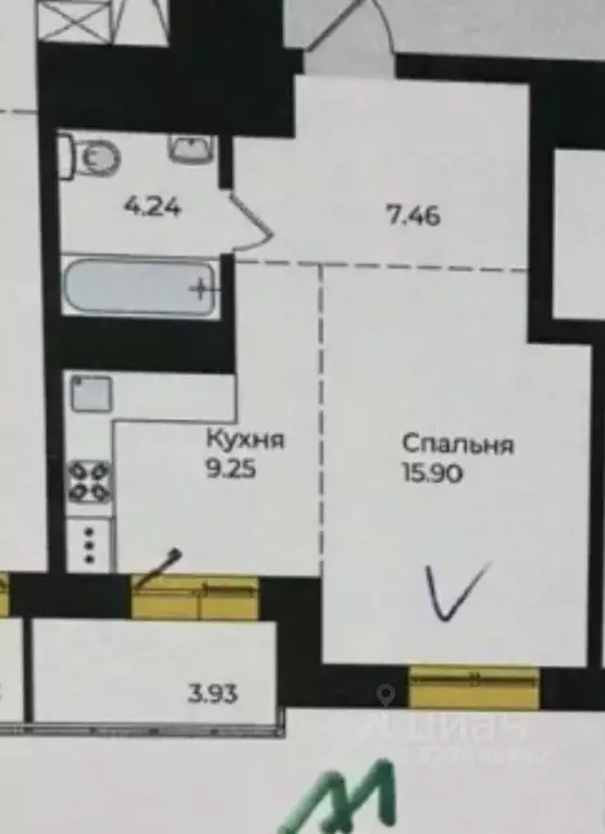 1-к кв. Иркутская область, Иркутск ул. Пискунова, 134А (44.0 м) - Фото 1