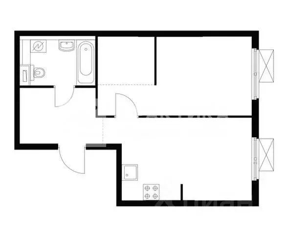 1-к кв. Московская область, Одинцово ул. Березовая, 4к2 (41.9 м) - Фото 2