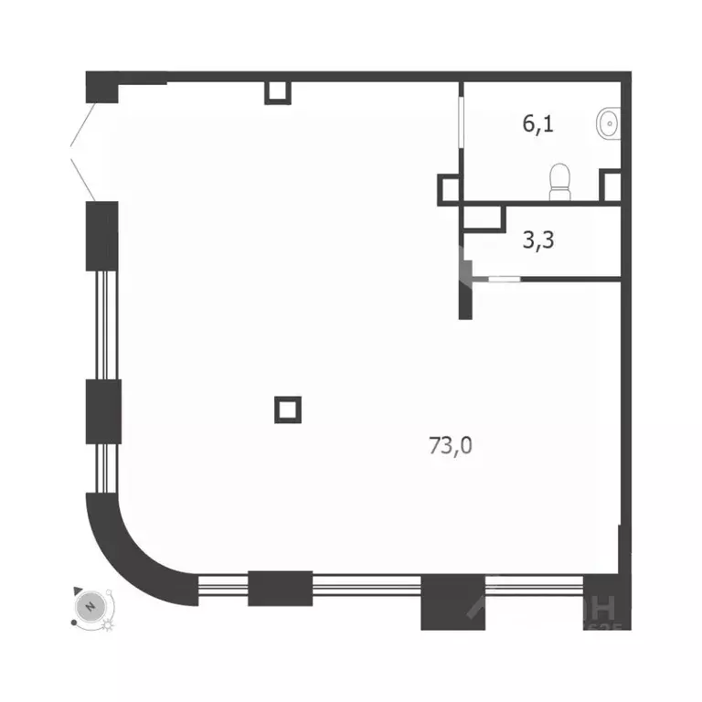 Помещение свободного назначения в Москва 3-я оч., Шагал жилой ... - Фото 2