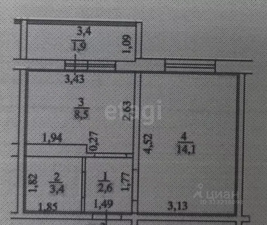 1-к кв. Оренбургская область, Оренбург Планерная ул., 4 (28.6 м) - Фото 0