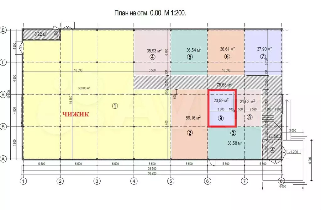 ядом с Чижиком 20.59 м - Фото 0