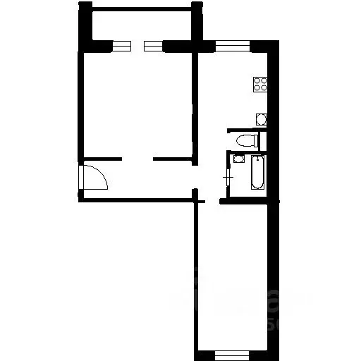 2-к кв. Московская область, Люберцы Октябрьский просп., 346К (43.3 м) - Фото 2