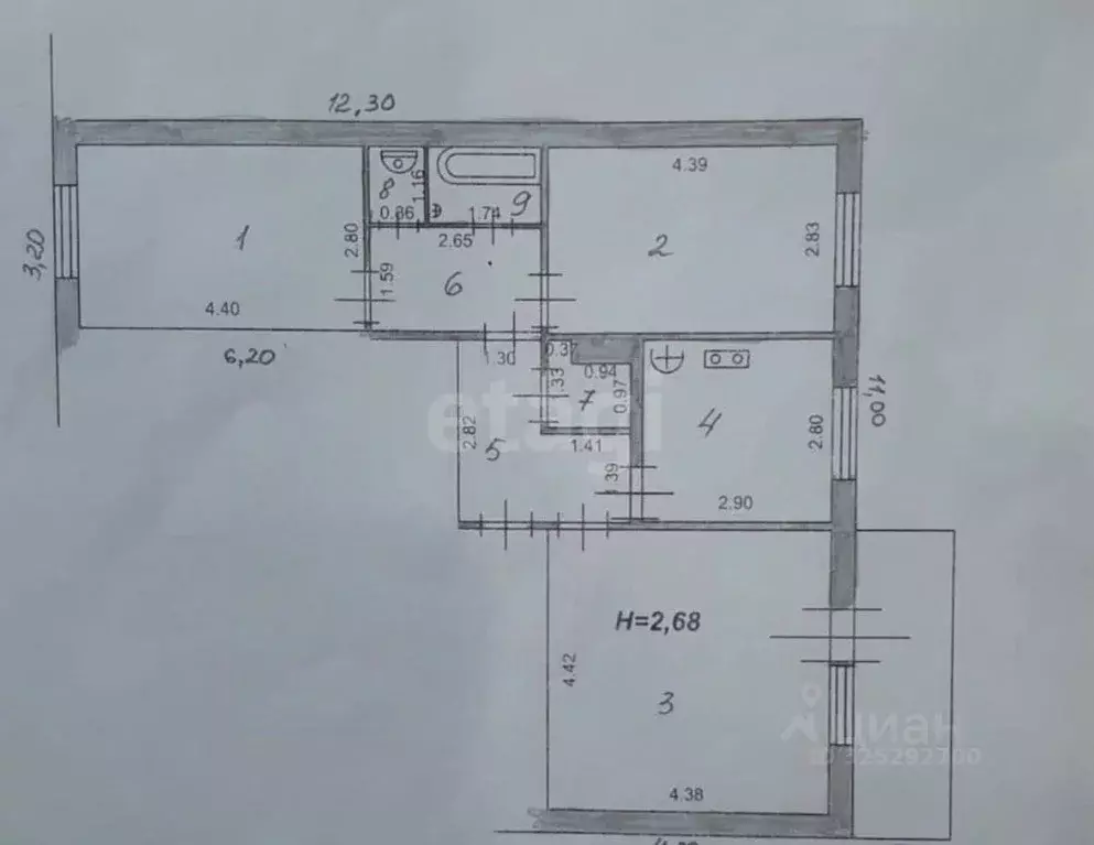 3-к кв. Алтайский край, Калманский район, с. Новороманово ул. ... - Фото 2