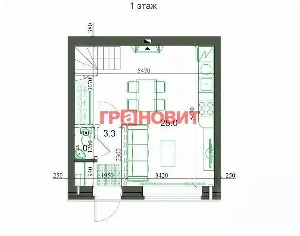 Таунхаус, 54 м - Фото 1