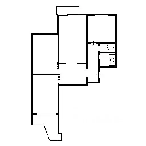 3-к кв. Москва Красноярская ул., 1 (74.0 м) - Фото 1