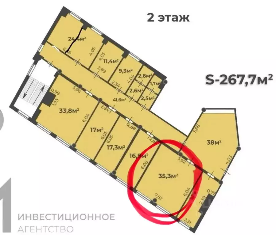 Офис в Тюменская область, Тюмень ул. Дзержинского, 15 (35 м) - Фото 2