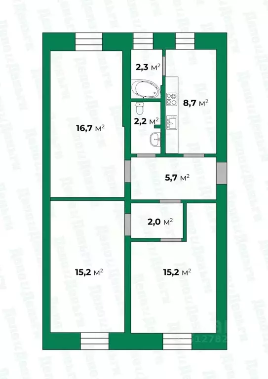 3-к кв. Кировская область, Киров ул. Шинников, 4 (67.4 м) - Фото 0
