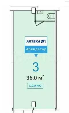 Продажа арендного бизнеса, 36 м Доход: 378К/мес - Фото 0