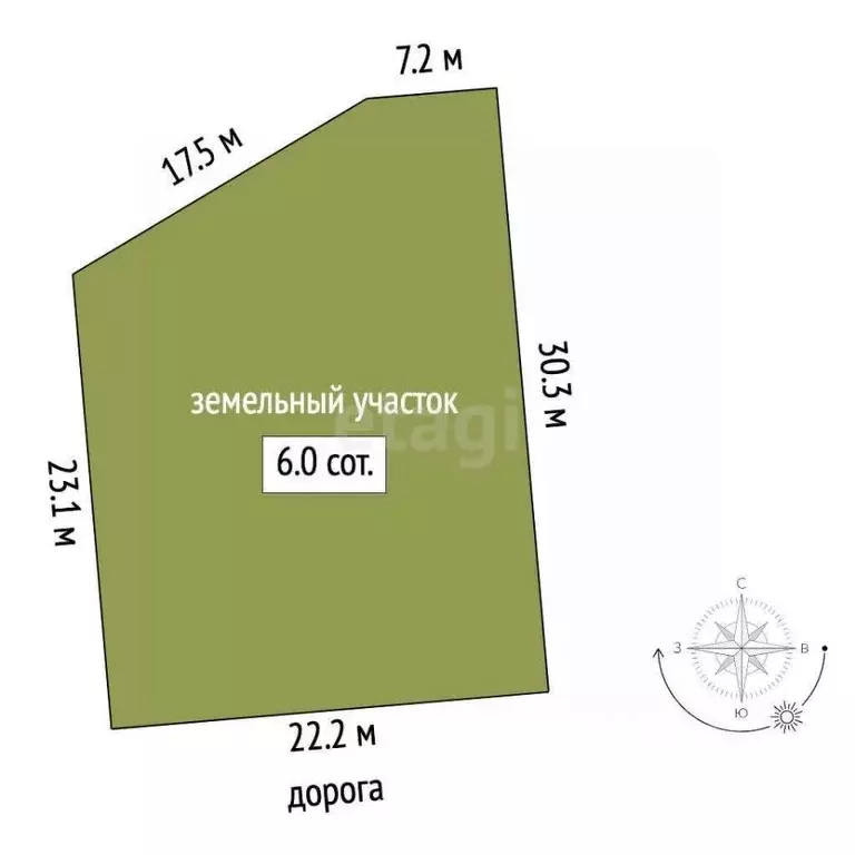 Участок в Крым, Ленинский район, Семисотское с/пос, с. Каменское ул. ... - Фото 2