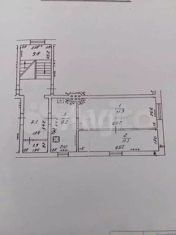 2-к. квартира, 38 м, 2/2 эт. - Фото 0