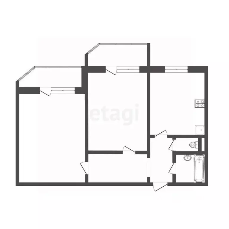 2-к кв. Тюменская область, Тюмень Широтная ул., 126к2 (64.5 м) - Фото 2