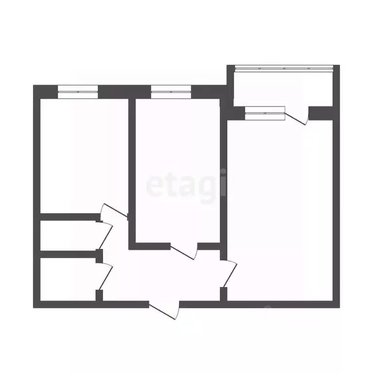 2-к кв. Алтайский край, Бийск ул. Машиностроителей, 29 (53.2 м) - Фото 1