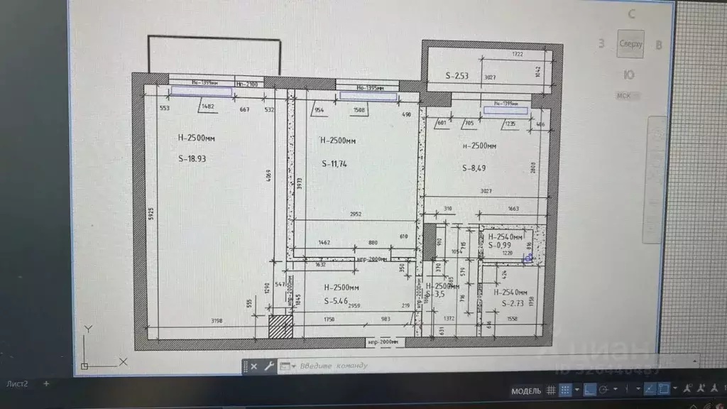 2-к кв. Иркутская область, Братск ул. Рябикова, 28 (52.0 м) - Фото 1