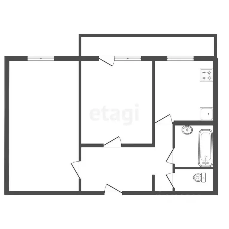 2-к кв. Липецкая область, Липецк Студеновская ул., 11 (46.0 м) - Фото 1