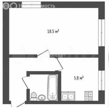 Квартира-студия: Ярославль, улица Блюхера, 86/9 (21.8 м) - Фото 1