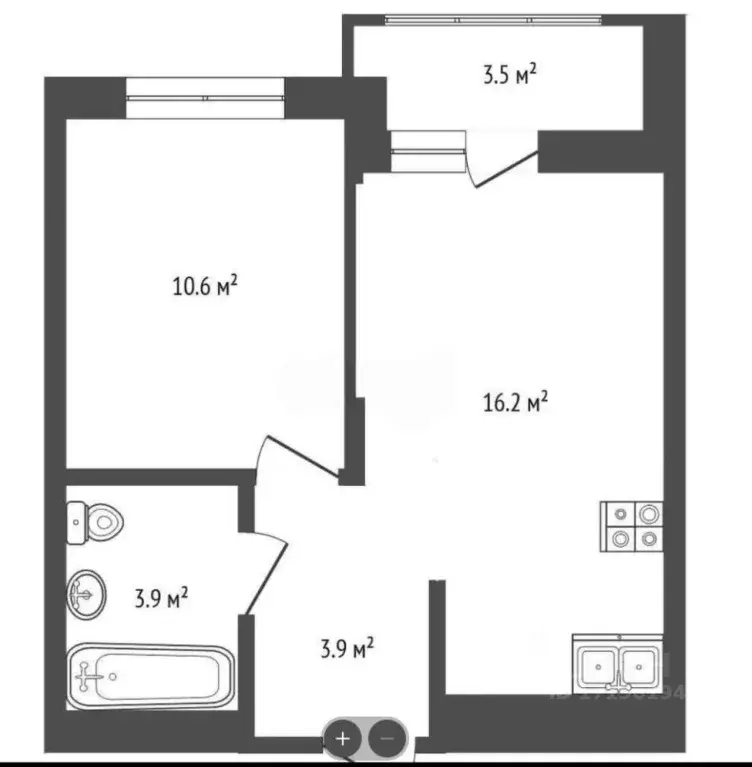 2-к кв. Тюменская область, Тюменский муниципальный округ, д. Дударева ... - Фото 2