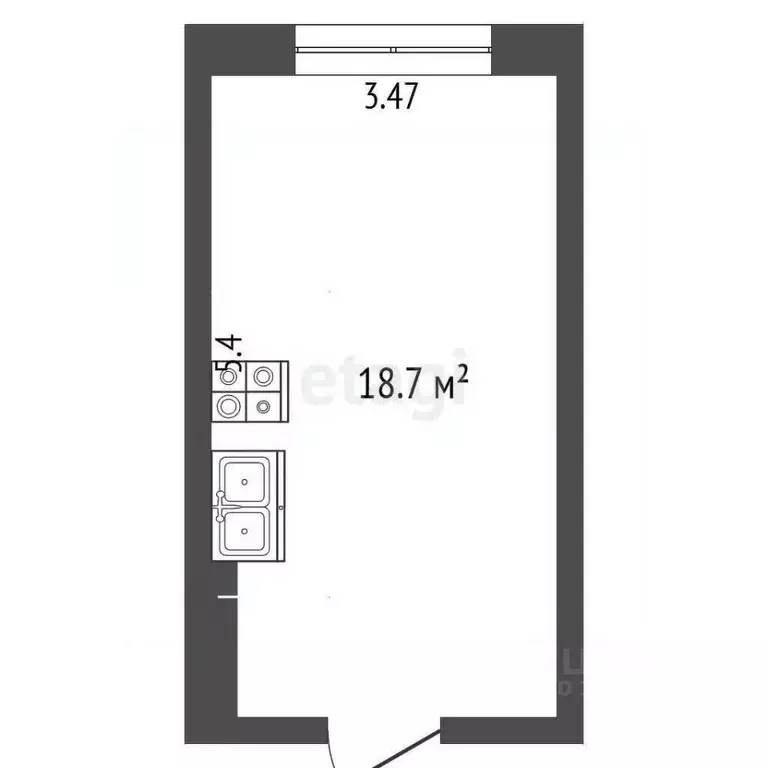 Комната Самарская область, Самара ул. Елизарова, 62 (18.0 м) - Фото 1