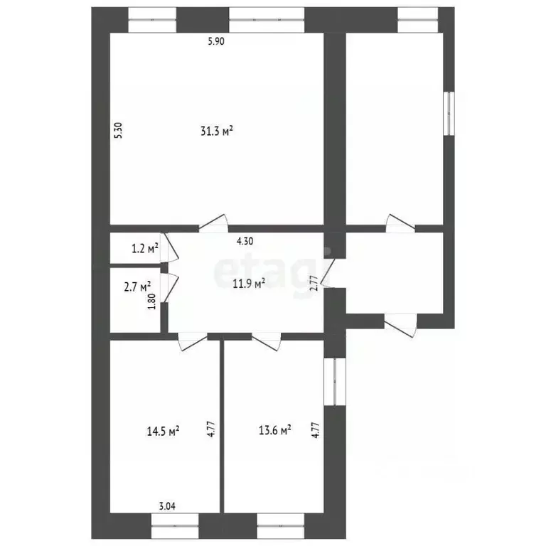 Дом в Башкортостан, Бирск ул. Смородинцева (102 м) - Фото 2