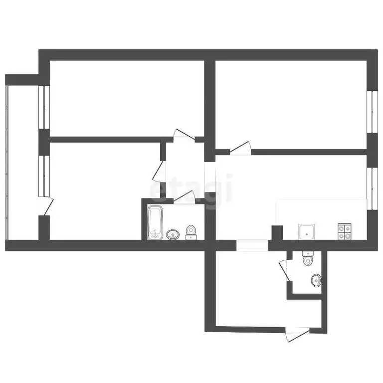 3-комнатная квартира: Тюмень, Кремлёвская улица, 114 (105.3 м) - Фото 0