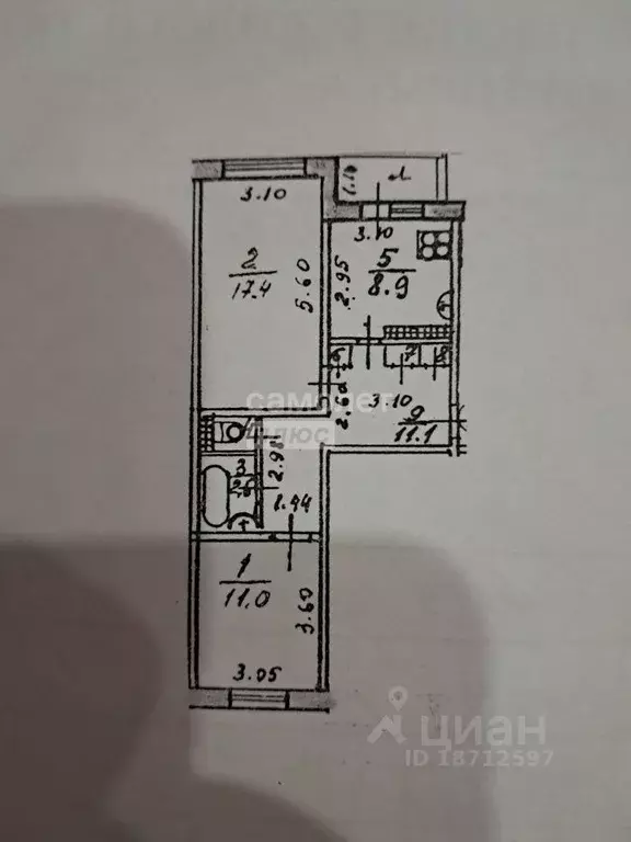 2-к кв. Марий Эл, Йошкар-Ола городской округ, с. Семеновка ул. ... - Фото 1