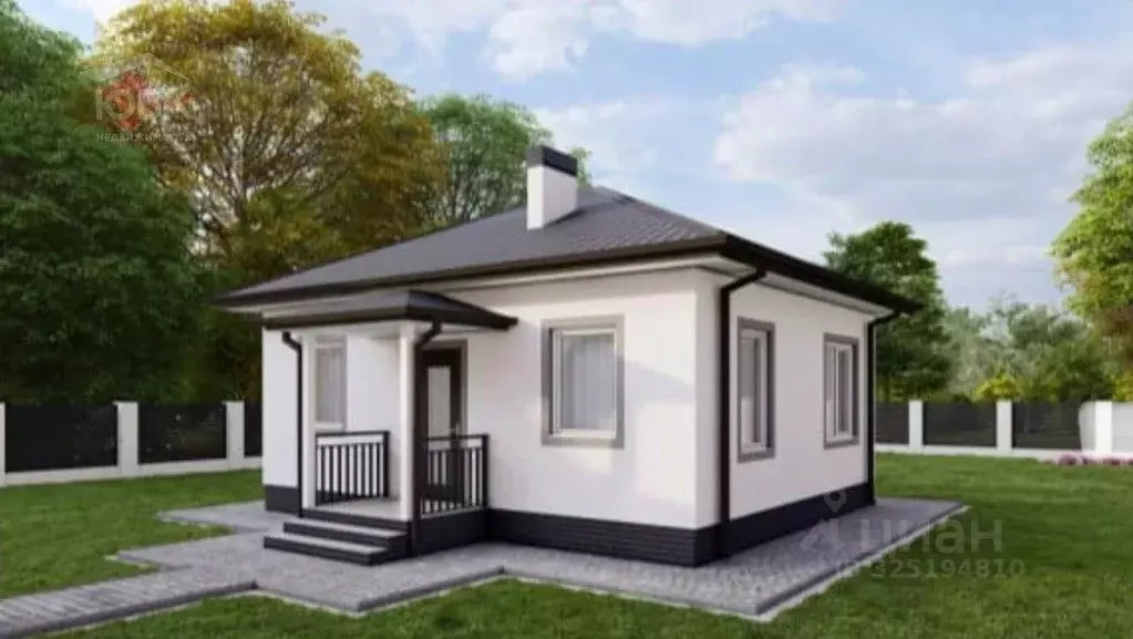 Дом в Крым, Черноморский район, Медведевское с/пос, пос. Озеровка  (49 ... - Фото 1