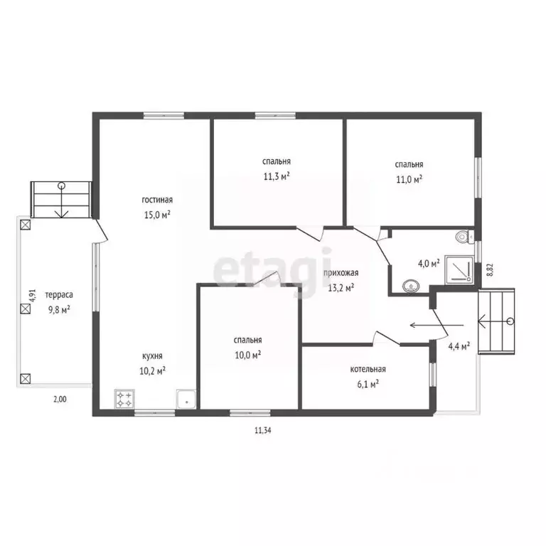 Дом в Свердловская область, Белоярский муниципальный округ, ... - Фото 1