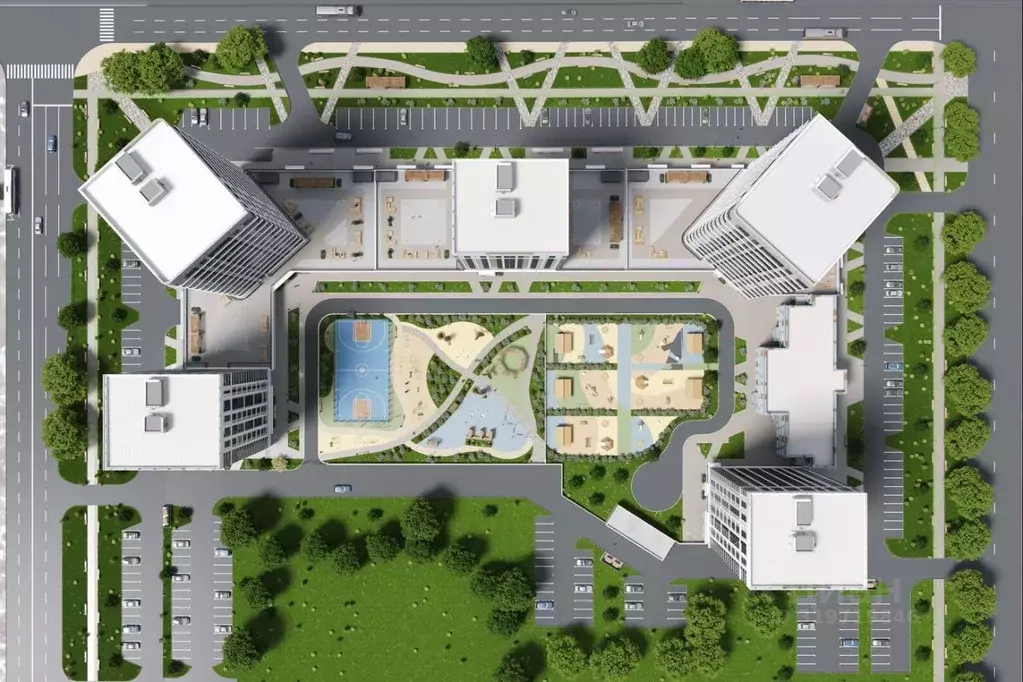 3-к кв. Кемеровская область, Кемерово 58В мкр, 1 (75.6 м) - Фото 1