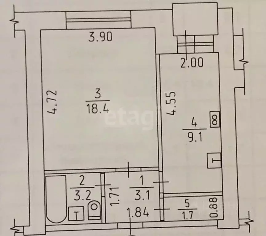 1-к кв. Удмуртия, Ижевск ул. Тимирязева, 23 (35.0 м) - Фото 1