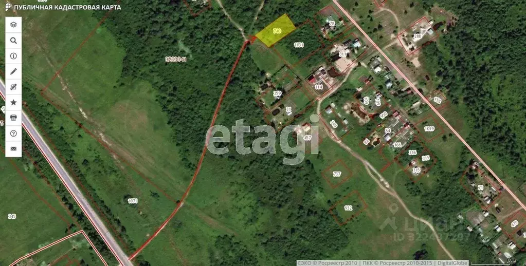 Участок в Вологодская область, д. Старое Село (Кубенский сельсовет)  ... - Фото 1