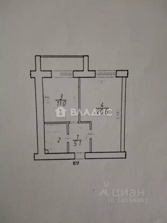 1-к кв. Белгородская область, Белгород ул. Николая Чумичова, 129 (42.0 ... - Фото 2