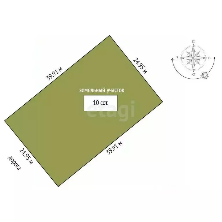 Участок в Тамбовская область, Тамбовский муниципальный округ, д. ... - Фото 2