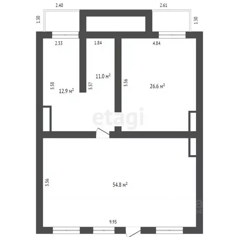 3-к кв. Севастополь ул. Багрия, 81 (105.3 м) - Фото 1