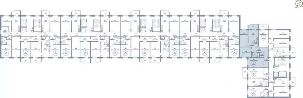 3-к кв. Ханты-Мансийский АО, Нефтеюганск 17-й мкр, 7/1 (98.2 м) - Фото 1