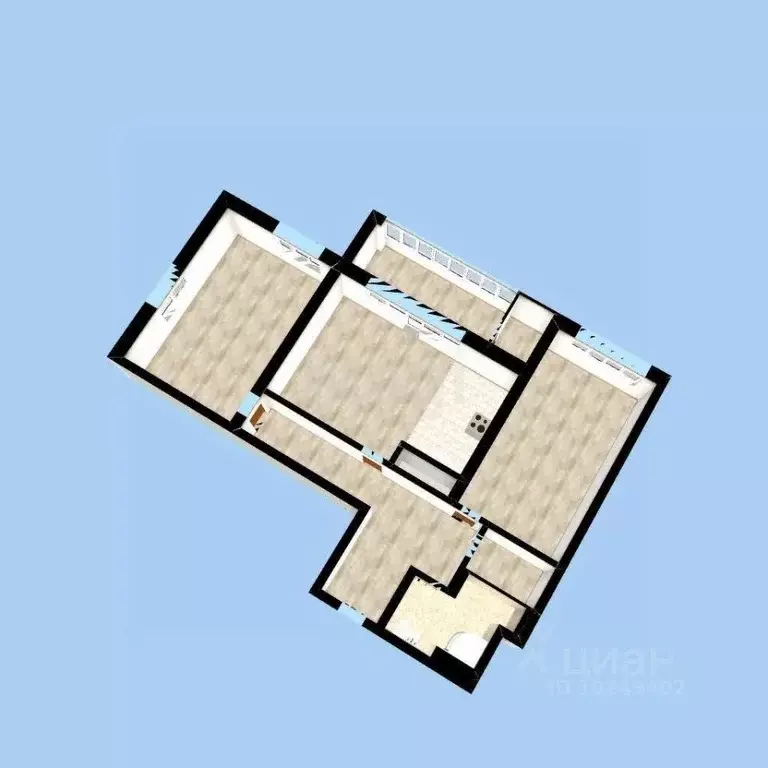 2-к кв. Башкортостан, Уфа бул. Давлеткильдеева, 18 (88.0 м) - Фото 2